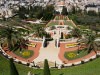 Вид на верхнюю часть террас Бахайских садов Хайфы