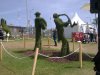 Забавные фигуры из растений, выставка цветов в Хайфе, Израиль