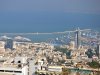 Морской порт Хайфа, морские ворота Израиля, вид с горы Кармель