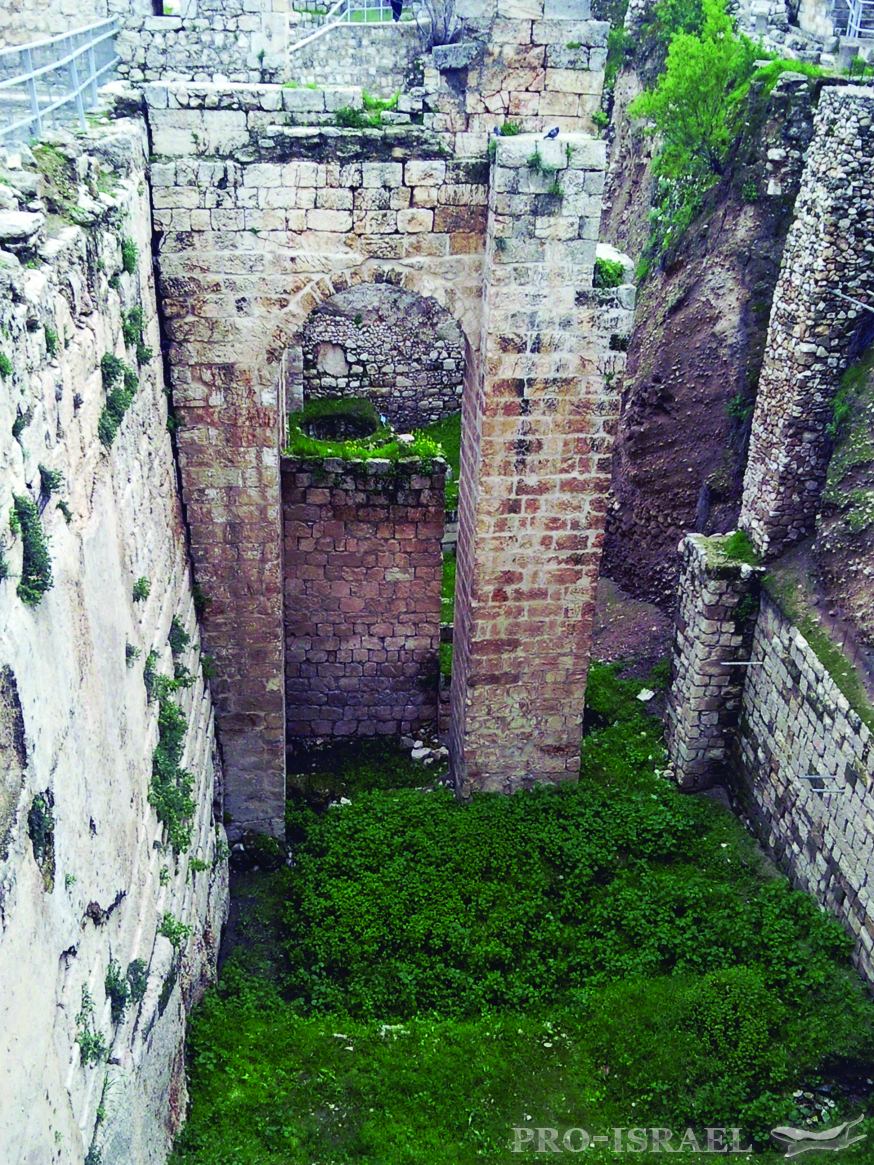 Остатки бассейнов Вифезды на территории монастыря св. Анны.