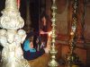Зажигание свечей от Благодатного огня, Храм Гроба Господня, Иерусалим, Израиль