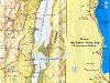 Подробная карта региона Эйн Бокек - Неве Зоар, Мёртвое море, Израиль
